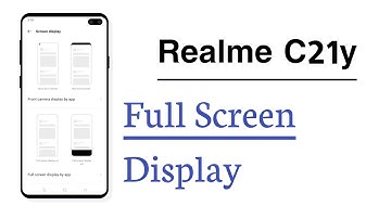 Realme C21y Full Screen Display Setting