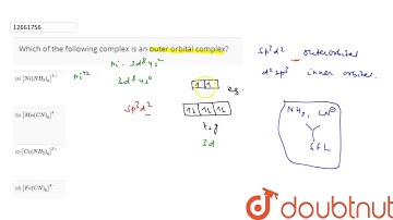 Which of the following complex is an outer orbital complex?