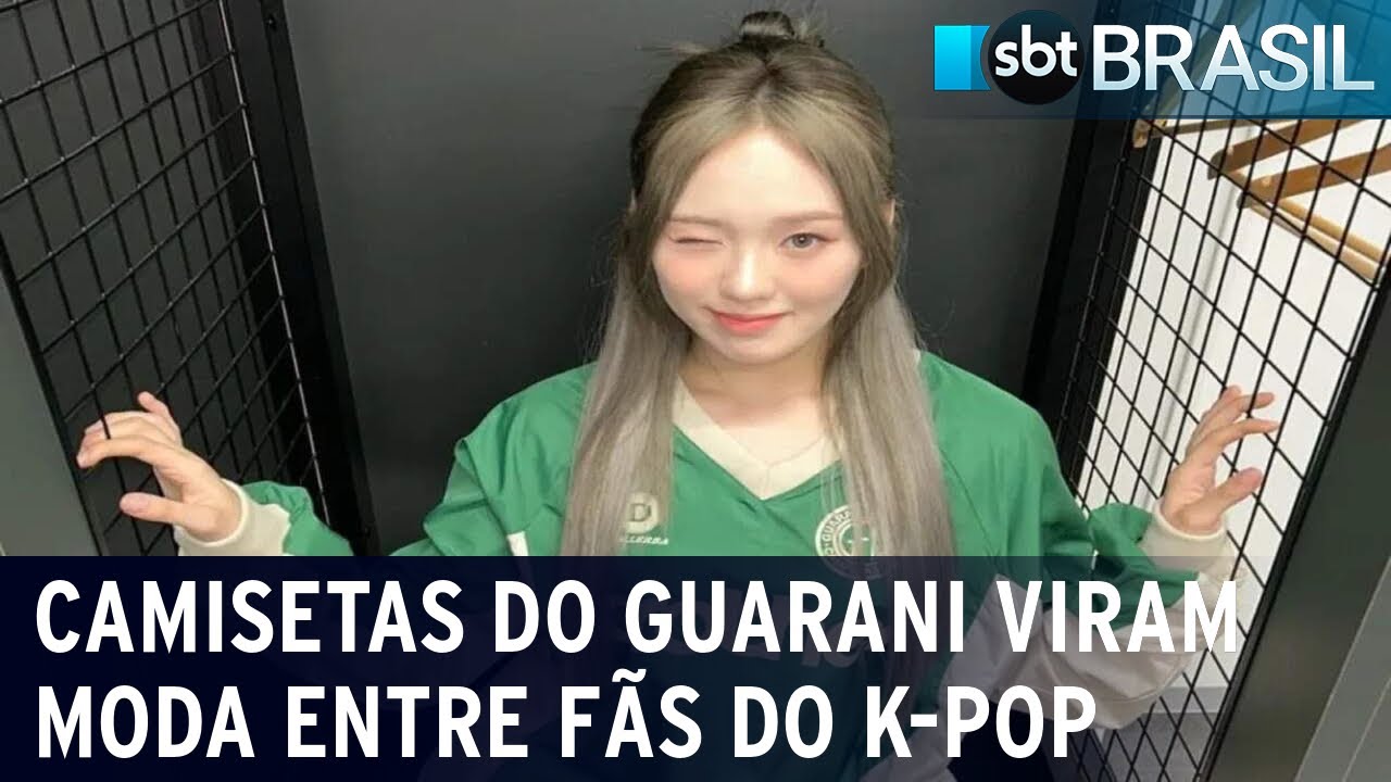 Camisetas do Guarani viram moda entre fãs do K-Pop na Ásia | SBT Brasil (27/01/24)