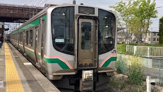 東北本線(普通)車窓 槻木→仙台/ E721系 槻木847発