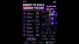 30,000 rupees Build a gaming pc build company [AAA pc building]