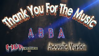 Thank You For The Music | Abba | Acoustic Karaoke Version