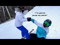 SKIING FOR THE FIRST TIME VLOG