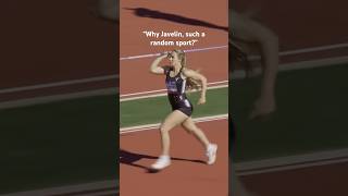 Would you have guessed these were my 2 sports growing up?😳 I feel like it makes sense… #javelin