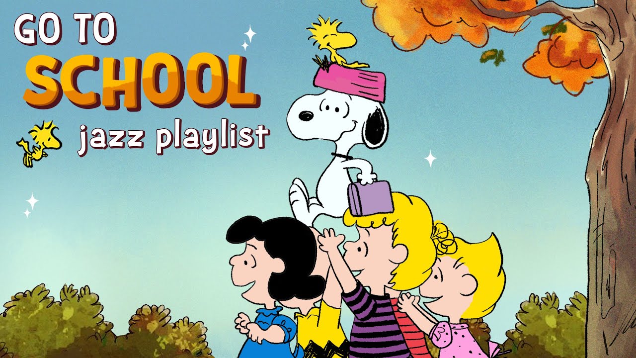Go to School Jazz with Snoopy 🎶📚 Relaxing Jazz Playlist for Study, Reading & Homework