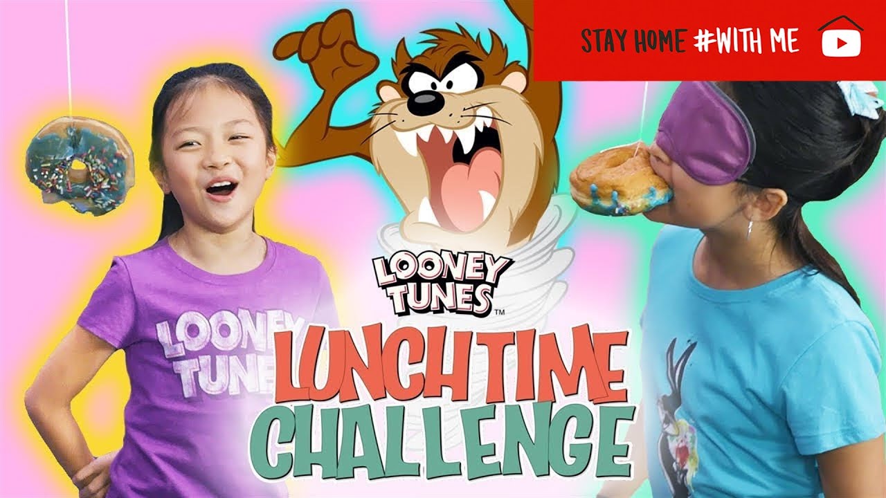 Taz's Donut Destruction Challenge | Looney Tunes Lunchtime Challenge | WB Kids