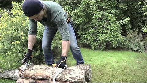 Easy log picking up with Fiskars Log Hook and Tong
