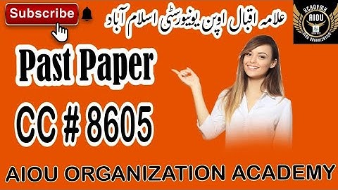 8605 Past Paper | 8605 guess paper | 8605 important questions | 8605 |