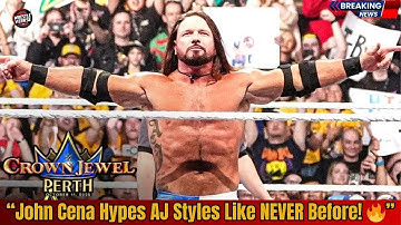 “John Cena Delivers a PHENOMENAL Ring Introduction for AJ Styles | Crown Jewel 2025 Highlights”