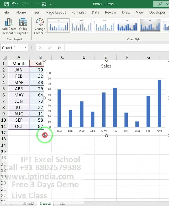 Chart part 1 free excel training courses shorts excelcourse excel 