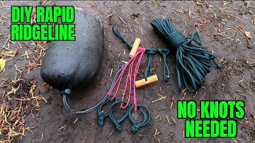 DIY SNELLE RUGLIJN - GEEN KNOPEN NODIG IN HET VELD