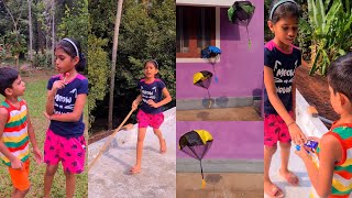 #Tiyakutty #Advikന്റെ #Parachute🪂🪂 ഇങ്ങനെ ചെയ്യുമെന്ന് വിചാരിച്ചില്ല😱 അവസാനം എട്ടിന്റെ പണികിട്ടി🤯