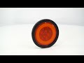 4 Inch F/T/P Light W/ Grommet - Amber LED / Amber Lens