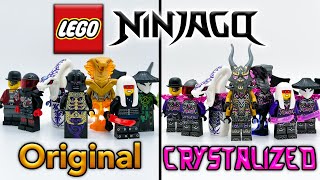 LEGO Ninjago Original vs. Crystalized Villians Comparison! - YouTube
