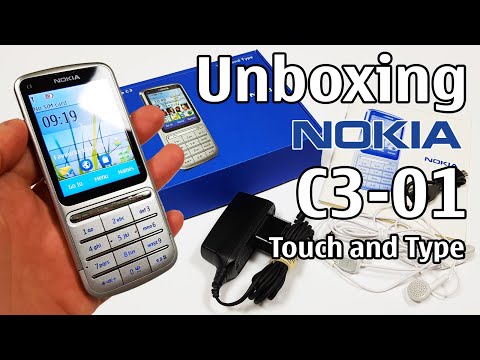 Nokia C3-01 Touch Unboxing 4K with all original accessories RM-776 review