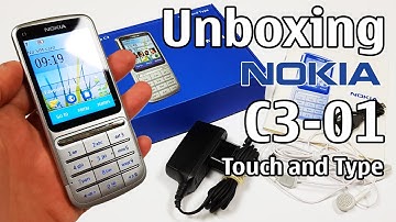 Nokia C3-01 Touch Unboxing 4K with all original accessories RM-776 review