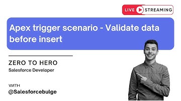 Apex trigger scenario - Validate data before insert | apex trigger | salesforce development