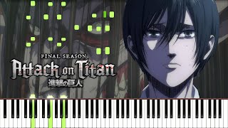 UNDER THE TREE - Attack on Titan: The Final Season Part 3 ED Advanced Piano Cover [4K]