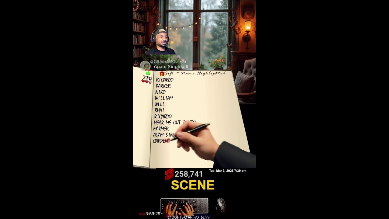 📖 Typing Names LIVE