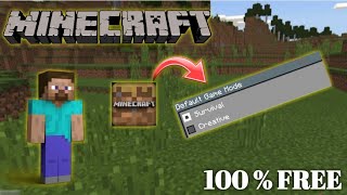 How to make Minecraft trial in creative mode | Minecraft Trial ko creative mod me kaise  #WidGamerz screenshot 3