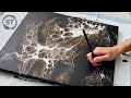 Dark pearl basecoat  i  this outcome  dramatic fluid art tutorial