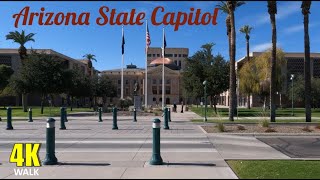 Arizona State Capitol 4K Walking Tour  Phoenix Arizona