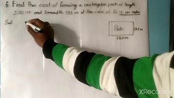 Problem Solving related with perimeter. To find the cost of fencing.