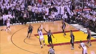 Lebron James' gamewinner game 7 of the 2013 NBA finals HD