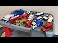 救急車・パトカー・消防車・はたらく車が大集合！【おかたづけ装置】作ってみた！A large collection of Tomica!