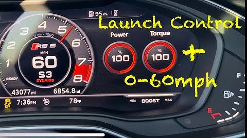 B9 Audi RS5 Sportback 0-60mph! Launch Control!🙌🏼💨😁(Stage 1 ECU/Stage 2 TCU)