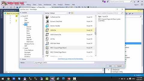 ASP.NET MVC (Lesson36) - ASP.NET MVC Với LayoutView | TRUONG MINH TUAN