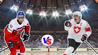 NHL 24 | ČESKO vs ŠVÝCARSKO | České hokejové hry |