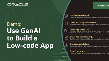 Build a Low-Code App Using Oracle APEX AI Assistant: Demo