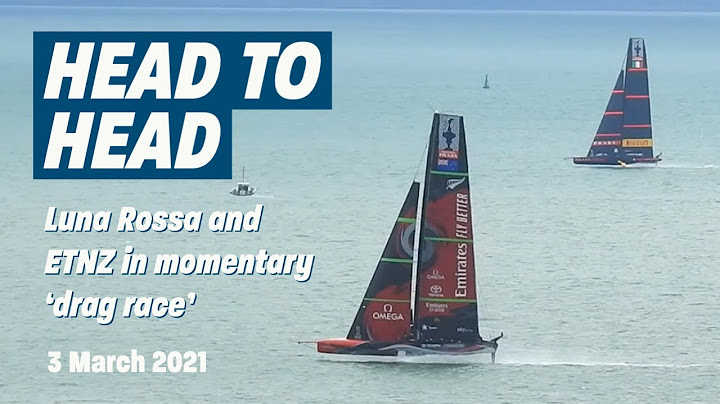 HEAD TO HEAD: Momentary drag race between Luna Rossa and Emirates Team New Zealand