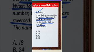 #MathsTricks #Algebra #NumberSystem #CompetitiveExams #SSC #MathsPuzzle #QuickMaths