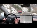Tesla FSD Beta (2020.48.12.15) vs mountain Canyon Road Pt 2