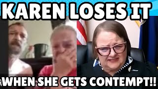 KAREN GETS CHARGED WITH CONTEMPT AND FORCED TO SHOW UP!!