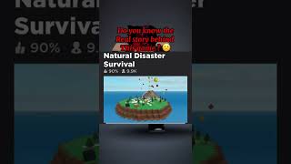 Do you know the sad story behind the roblox game natural disaster survival #roblox #shorts