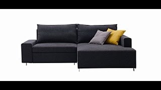 Charcoal Grey Fabric K 51 Raf Sectional Sofa Bed