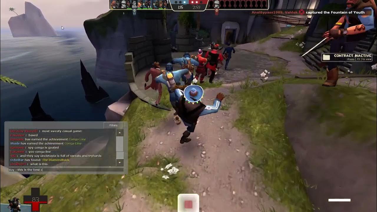 medic ruins the best conga line ever YouTube