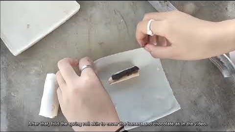 procedure text "how to make chocolate banana or piscok"