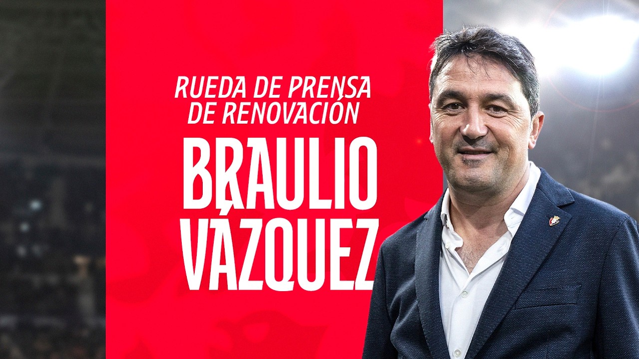 Rueda de prensa de renovación de Braulio Vázquez | 03.03.2026