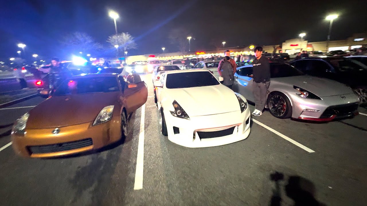 COPS SHUT DOWN CRAZY CAR MEET !! *BNGRZ JDM NIGHT* - YouTube