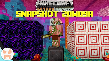 CRYING OBSIDIAN, TARGET BLOCK & MORE! | Minecraft 1.16 Nether Update Snapshot 20w09a