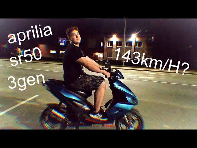 Aprilia sr50 3gen MK2 Racing! 143km/h?!?!?!!?!?!?!? 