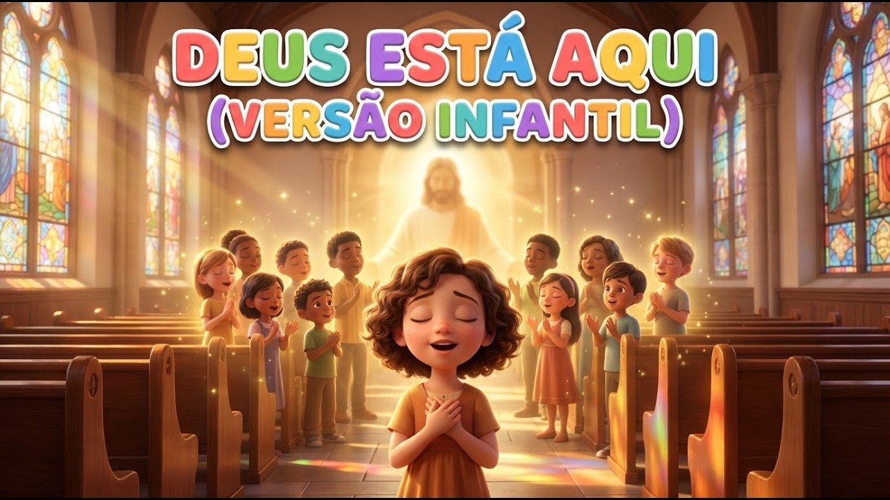Deus Está Aqui 🙏✨ | Corinho que Toca o Coração