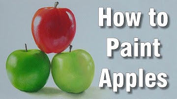 how to paint apples in acrylic time lapse painting tutorial