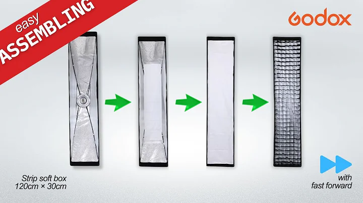 It's simpler than you thought! Godox Strip Softbox Assembly (with fast forward)