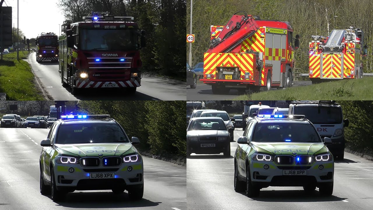 EPIC TECHNICAL RESCUE CONVOY - Northampton. Emergency Services ...