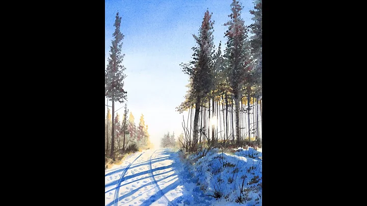 Painting a winter scene in watercolor